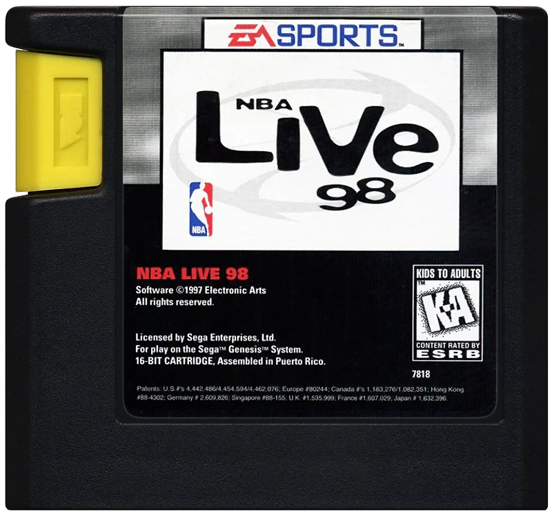 NBA Live 98 - Sega Genesis