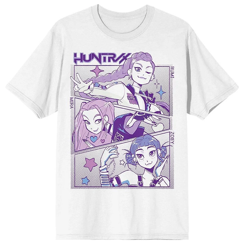 KPop Demon Hunters Panel Art Huntr X Unisex Graphic T-Shirt