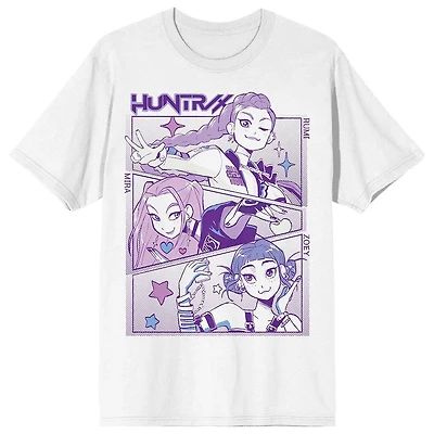KPop Demon Hunters Panel Art Huntr X Unisex Graphic T-Shirt