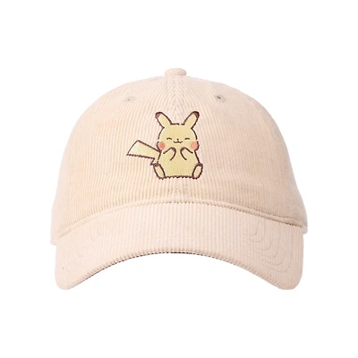 Pokemon Chibi Pikachu Corduroy Dad Cap GameStop Exclusive