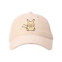 Pokemon Chibi Pikachu Corduroy Dad Cap GameStop Exclusive