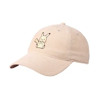 Pokemon Chibi Pikachu Corduroy Dad Cap GameStop Exclusive