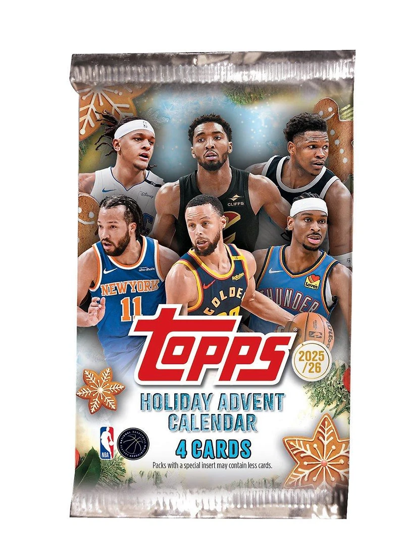 2025-26 Topps Holiday Basketball Countdown Calendar