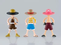 Tamashii Nations One Piece Luffy's Archive of Adventure (Vol.2) 3.4-in Figure (Styles May Vary)