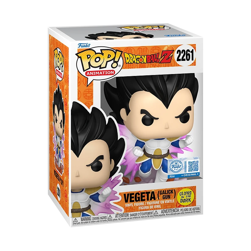 Funko POP! Anime: Dragonball Z Vegeta (Galick Gun) 5.5-in Glow-in-the-Dark Vinyl Figure GameStop Exclusive