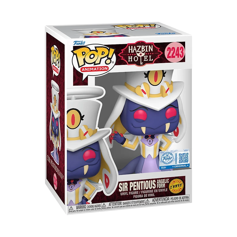 Funko POP! Animation: Hazbin Hotel Sir Pentious in Angelic Form (or Chase) 5.1-in Vinyl Figure