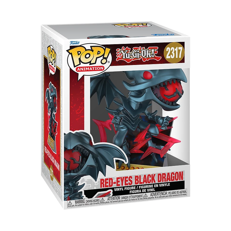 Funko POP! Premium: Yu-Gi-Oh! Red-Eyes Black Dragon Card 5.6-in Vinyl Figure