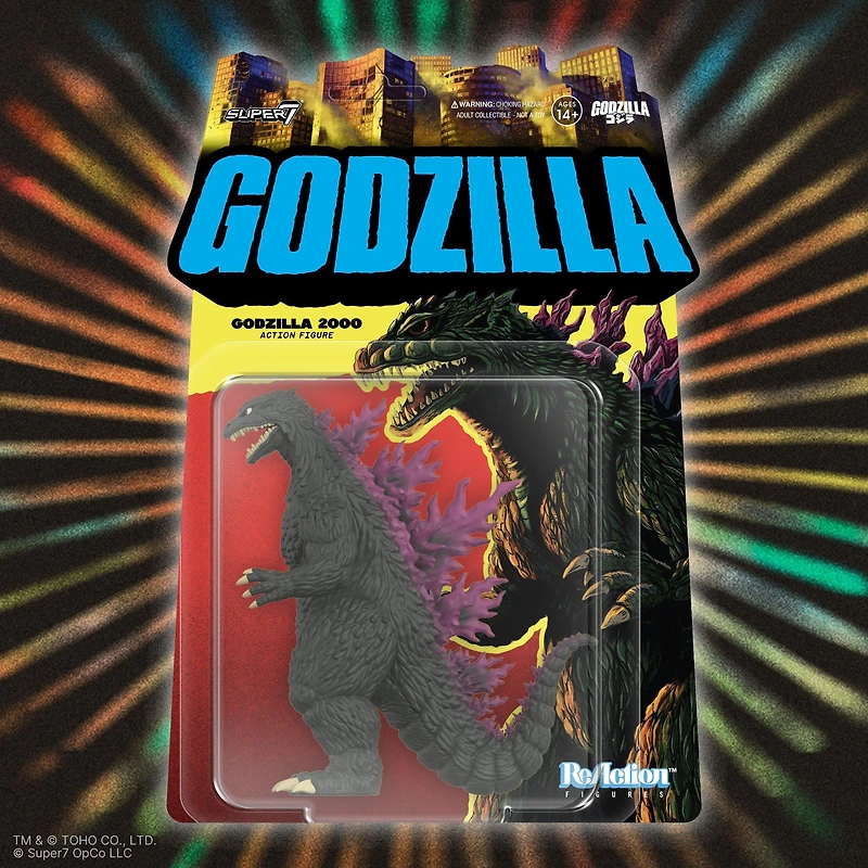 Super7 Toho ReAction Godzilla 2000 Godizlla 3.75-in Action Figure