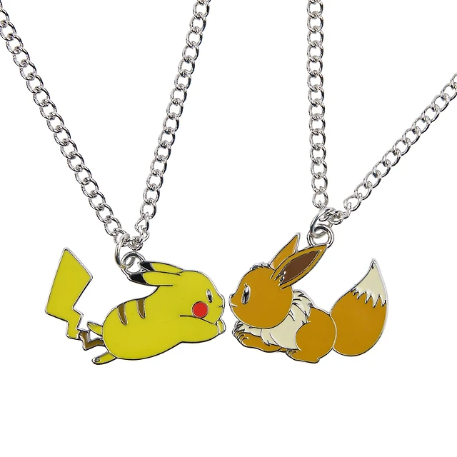 Pokemon Pikachu Eevee Magnetic Best Friend Necklace Set GameStop Exlcusive