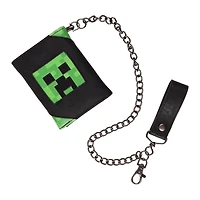 Minecraft Creeper Trifold Chain Wallet