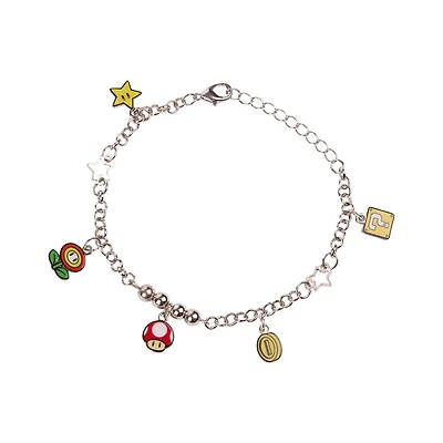 Super Mario Mystery Block Items Charm Bracelet GameStop Exclusive
