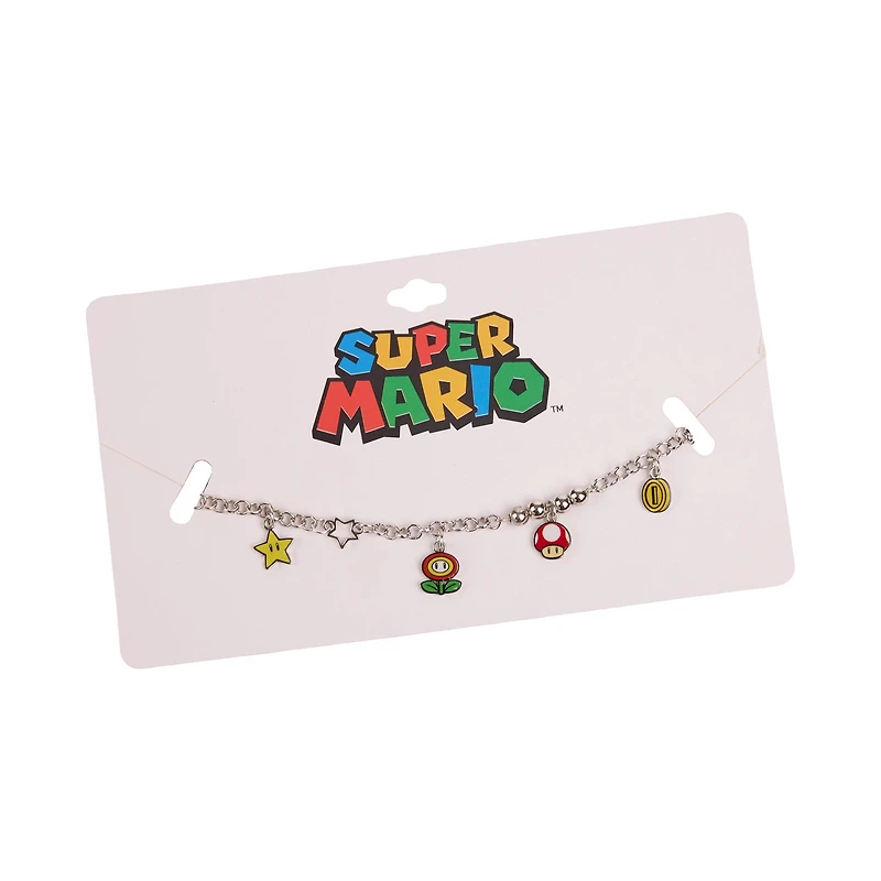 Super Mario Mystery Block Items Charm Bracelet GameStop Exclusive