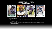 2025 Panini NFL Donruss Football Trading Card Tin