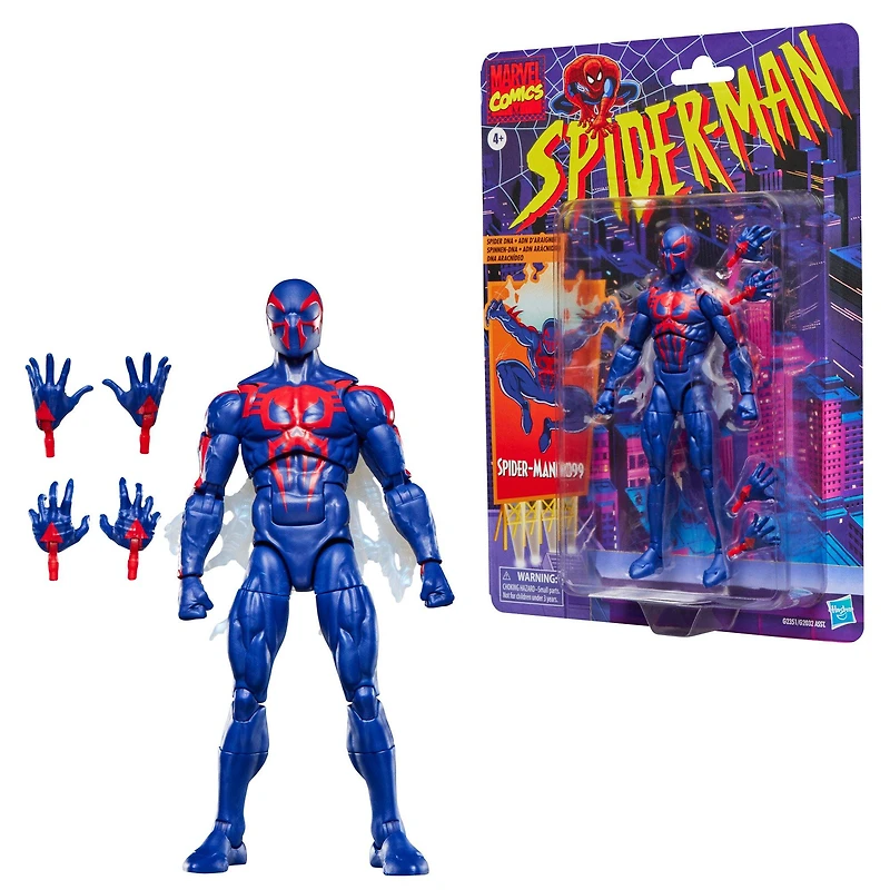 Hasbro Marvel Legends Retro Series Spider-Man - Spider-Man 2099 6-in Action Figure