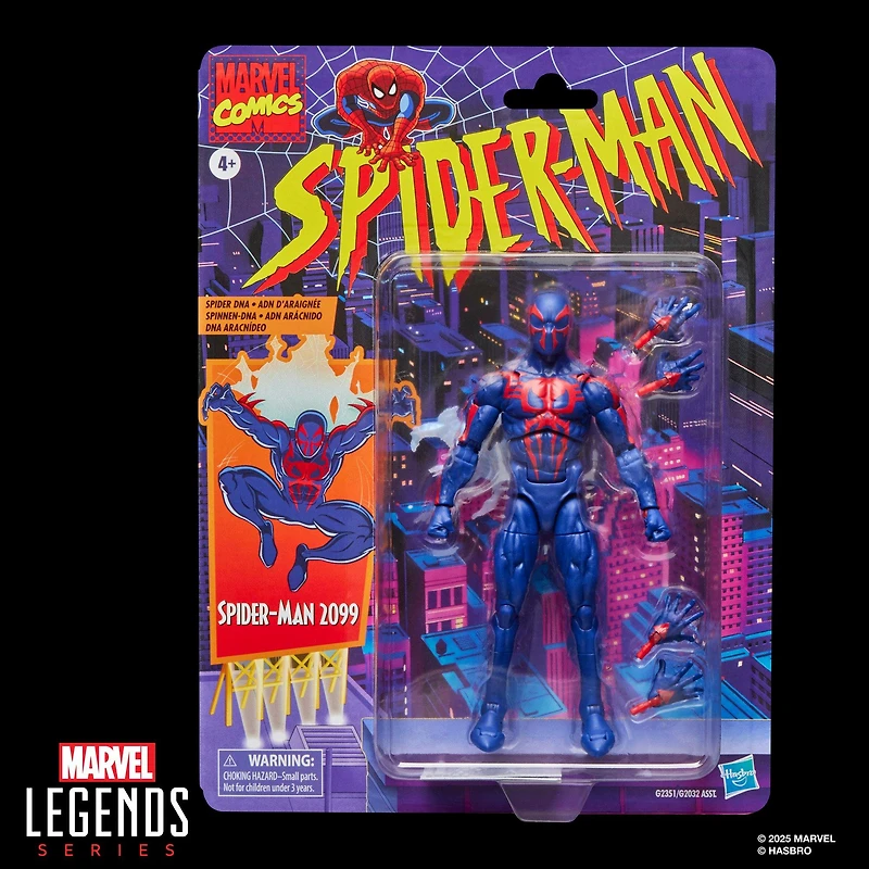 Hasbro Marvel Legends Retro Series Spider-Man - Spider-Man 2099 6-in Action Figure