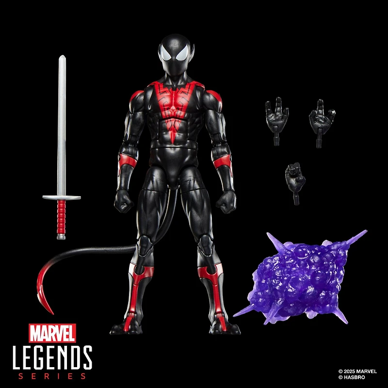 Hasbro Marvel Legends Retro Series Spider-Man Uncanny Spider-Man (Nightcrawler) 6-in Action Figure