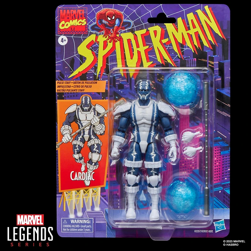 Hasbro Marvel Legends Retro Series Spider-Man Cardiac 6-in Action Figure