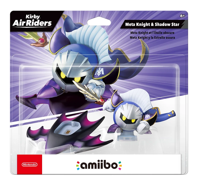 Kirby Air Riders Meta Knight and Shadow Star amiibo