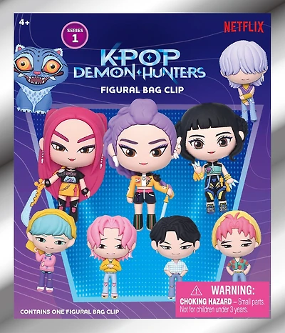 KPop Demon Hunter Series 1 3D Foam Bag Clip Blind Bag (Styles May Vary)