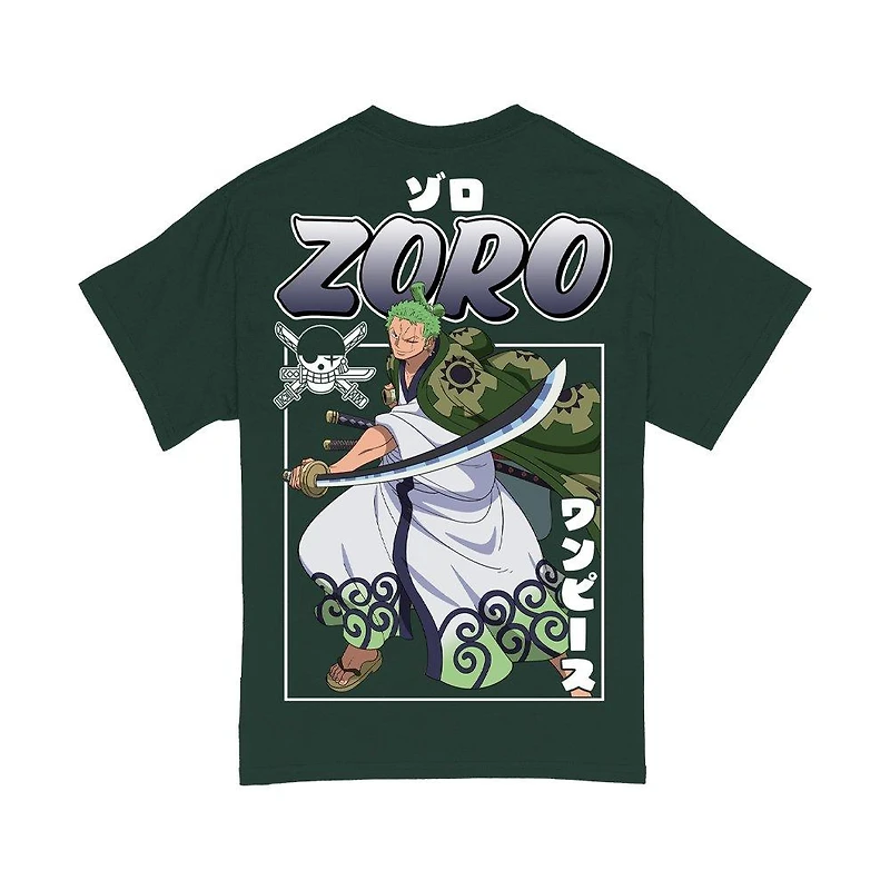 One Piece Zoro Wano Country Arc Double Sided Graphic T-Shirt GameStop Exclusive