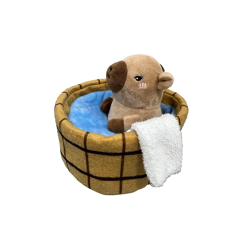 Geeknet Capy-Buddies Pull and Rumble Bath Time Little Plush GameStop Exclusive