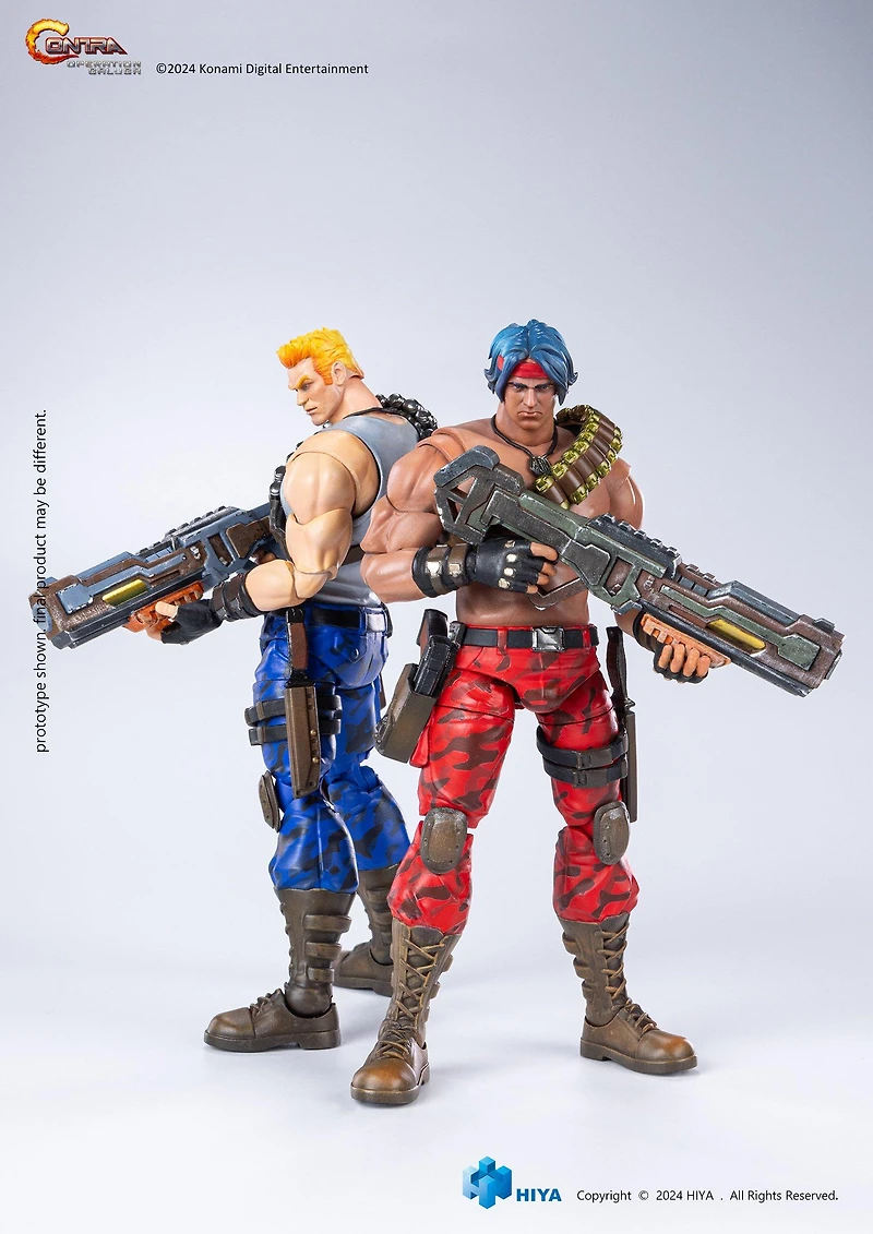HIYA Exquisite Basic Series Contra Operation Galuga Bill Rizer 1/12 Scale 6-in Action Figure