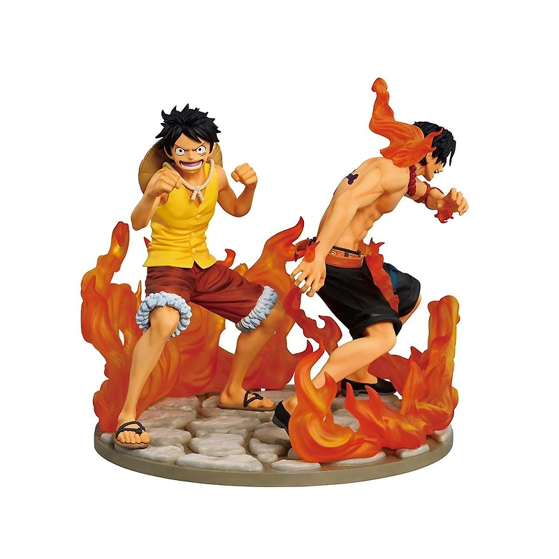 Bandai One Piece Revible Moment Ichibansho Ace and Luffy (Dramatic Memories) 6-in Figure