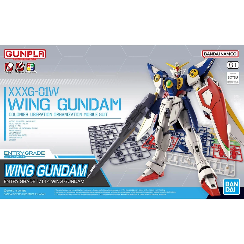 Bandai Hobby Mobile Suit Gundam Entry Grade Wing Gundam 1/144 Model Kit