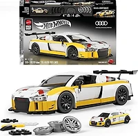 Mattel Hot Wheels Brick Shop '15 Audi R8 LMS Building Toy Kit (820 Pieces)