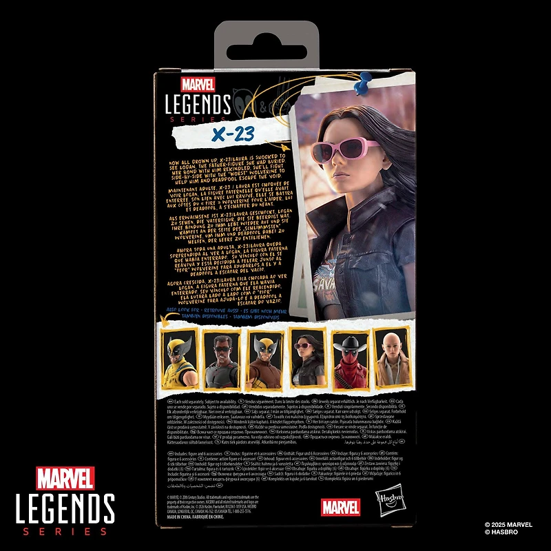 Hasbro Marvel Legends Series Deadpool and Wolverine X-23 Movie 6-in Action Figure