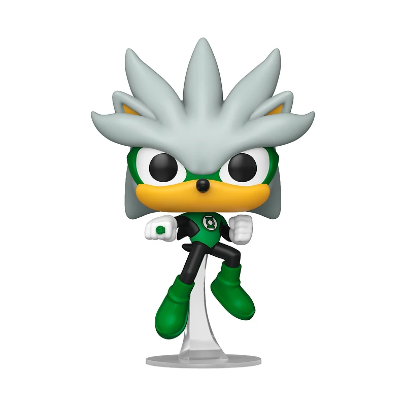 Funko POP! Heroes: Sonic the Hedgehog x DC Comics Silver as the Green Lantern 5.3-in Vinyl Figure