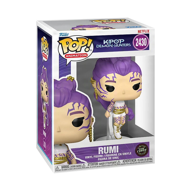 Funko POP! Animation: KPop Demon Hunters Rumi (Chase) 4.8-in Glow-in-the-Dark Vinyl Figure
