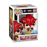 Funko POP! Heroes: DC Sonic the Hedgehog Sonic as the Flash 3.9-in Vinyl Figure