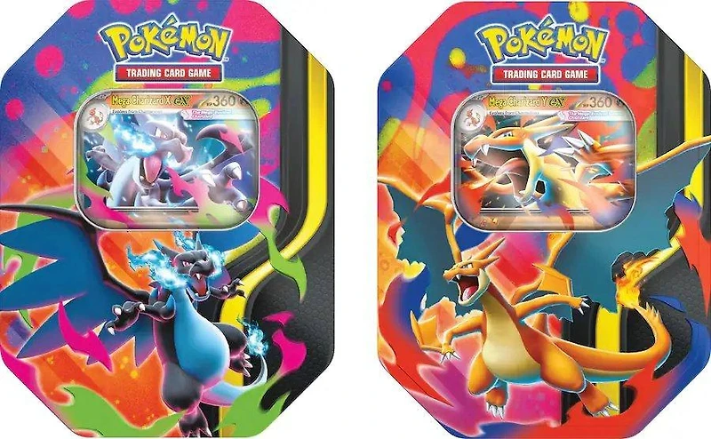 Pokemon Trading Card Game: Mega Charizard Tin (Styles May Vary)