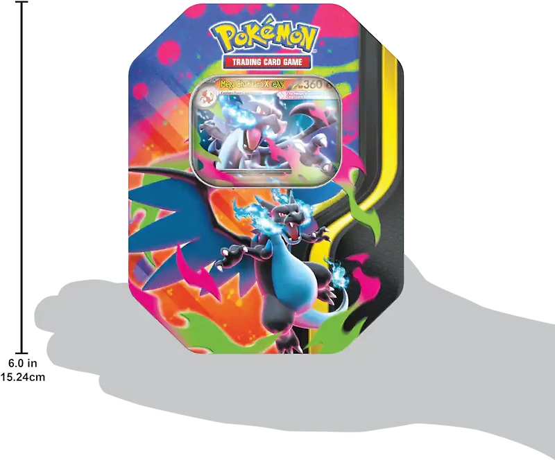 Pokemon Trading Card Game: Mega Charizard Tin (Styles May Vary)
