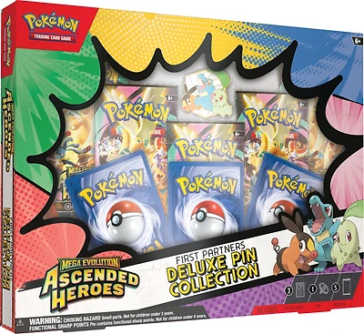 Pokemon Trading Card Game: Ascended Heroes First Partners Deluxe Pin Collection