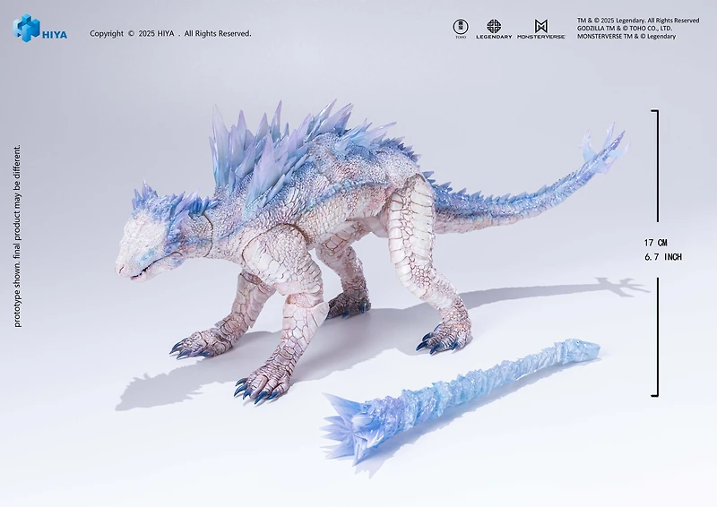HIYA Exquisite Basic Series Godzilla x Kong: The New Empire Shimo (Frost Bite Blast Ver.) 6.69-in Action Figure