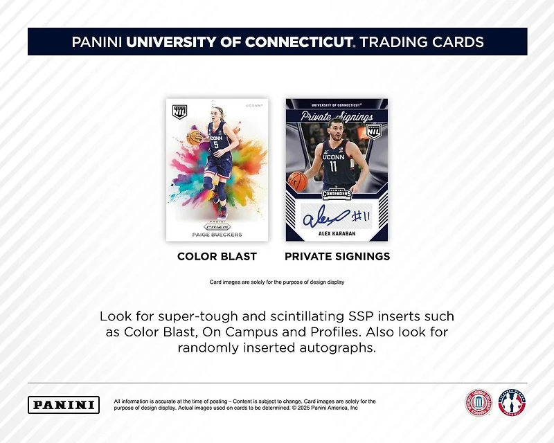 2025 Panini UConn Basketball Blaster Box