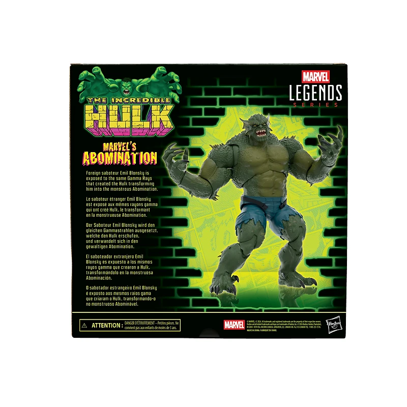 Marvel Legends Series The Incredible Hulk Abomination Hulk Comics 6-in Action Figure
