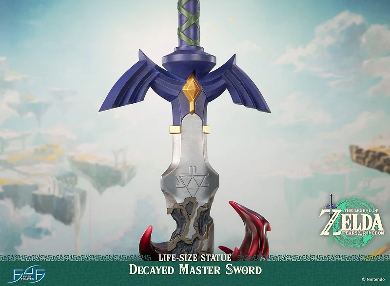 The Legend of Zelda: Tears of the Kingdom Decayed Master Sword Life-Size Statue