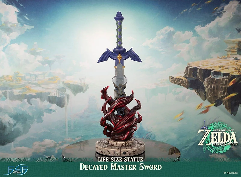 The Legend of Zelda: Tears of the Kingdom Decayed Master Sword Life-Size Statue