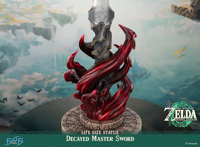 The Legend of Zelda: Tears of the Kingdom Decayed Master Sword Life-Size Statue