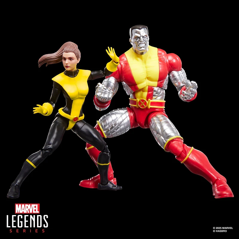 Hasbro Marvel Legends Series X-Men Kitty Pryde and Colossus 6-in Action Figure Set
