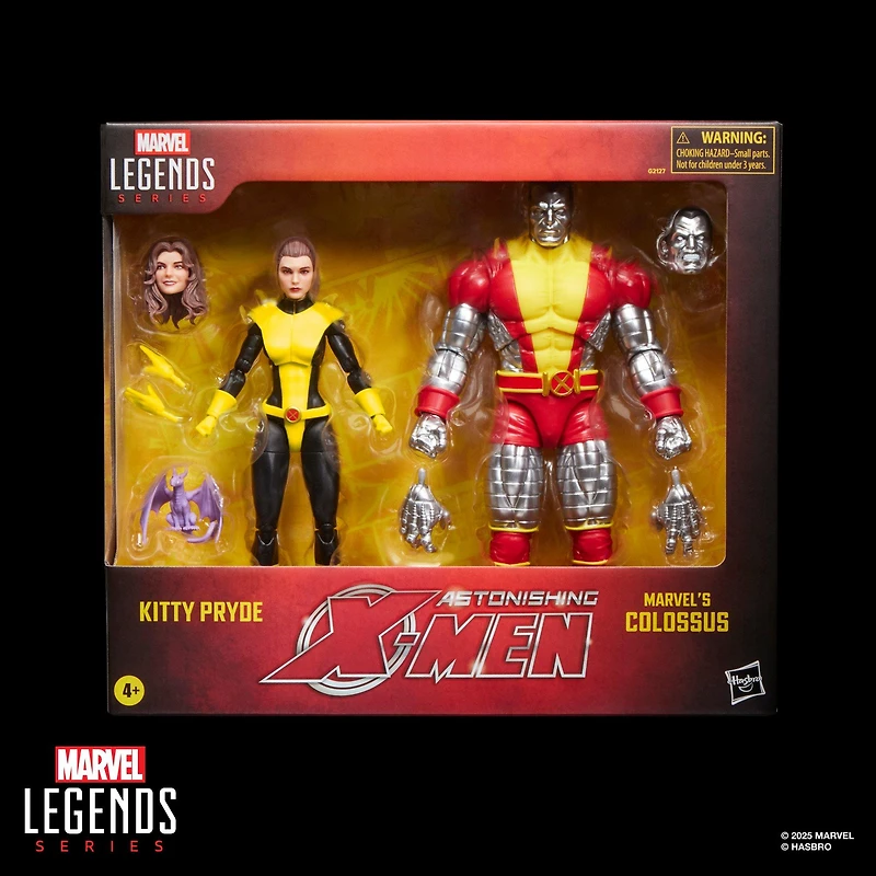 Hasbro Marvel Legends Series X-Men Kitty Pryde and Colossus 6-in Action Figure Set