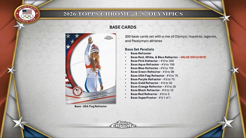 2026 Topps Chrome US Olympics Value Box