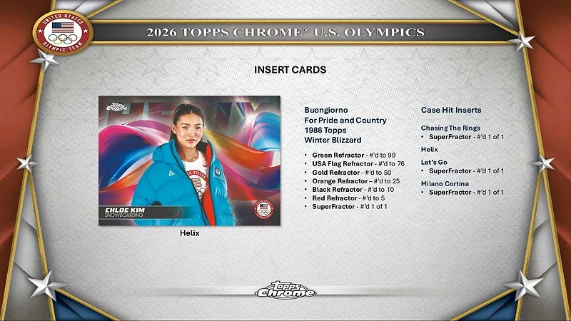 2026 Topps Chrome US Olympics Value Box
