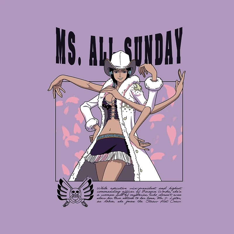 One Piece Miss All Sunday (Nico Robin) Unisex Graphic T-Shirt GameStop Exclusive