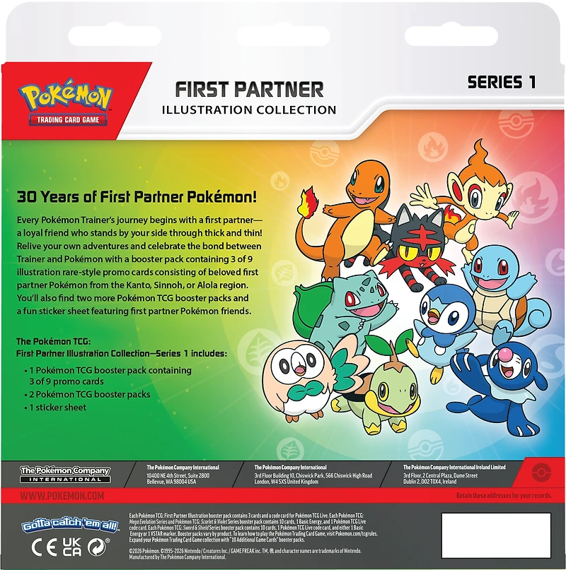 Pokemon Trading Card Game: First Partner Illustration Series 1 Collection