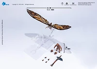 HIYA Exquisite Basic Series Godzilla x Kong The New Empire Mothra Premium Set 14-in Action Figure