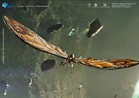 HIYA Exquisite Basic Series Godzilla x Kong The New Empire Mothra Premium Set 14-in Action Figure